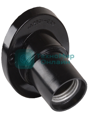 Патрон электрич. E27 Пкб27-04-К31 угловой настенный карболит. черный (с этикет.) IEK EPK13-04-01-K01