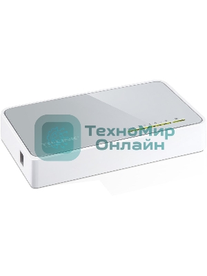 Коммутатор TP-Link SOHO TL-SF1008D Коммутатор 8-port 10/100M mini Desktop Switch, 8 10/100M RJ45 ports, Plastic case