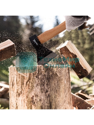 Топор Sparta 800 г в сборе кованый деревянное топорище