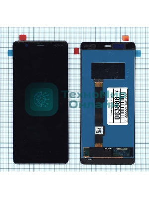 Дисплей для Nokia 5.1, черный