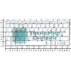 Клавиатура для ноутбука Lenovo Yoga Slim 7 Carbon 13ITL5, белая