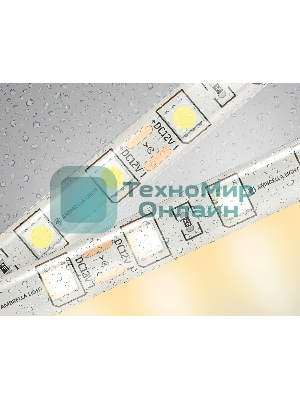 Светодиодная лента Ambrella light GS2101 5050 60Led/ 14.4W m/ 12V IP65 3000K/ 5000*10*2.87mm (2 конт.)