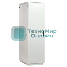 Шкаф коммутационный ЦМО ШТК-М-42.6.10-3ААА 42U 600x1020 мм пер. дв. металл задн. дв. стал. лист 2 бок. пан. направл. под закл. гайки 550 кг серый