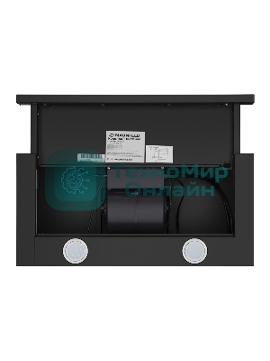 Вытяжка встраиваемая Maunfeld VS Fast 60 черный, 60 см, 850 куб. м/ч, 47 дБ