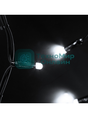 Гирлянда Neon-night Айсикл (бахрома) светодиодный, 6,0 х 1,5 м, черный провод 