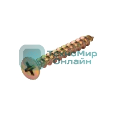 Саморез оконный Kranz острый, 4.1х35, желтый цинк, короб (500 шт./уп.)