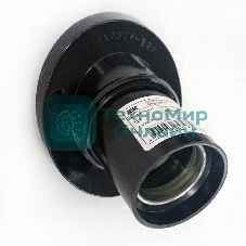 Патрон электрич. E27 Пкб27-04-К31 угловой настенный карболит. черный (с этикет.) IEK EPK13-04-01-K01