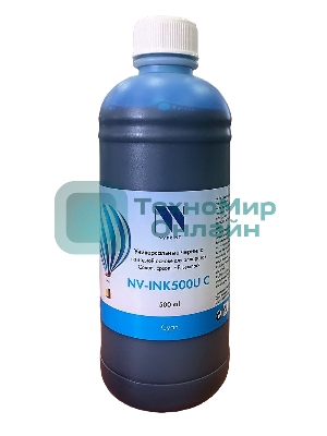 Чернила NVPrint NV-INK500U Cyan универсальные на водной основе для аппаратов Сanon/Epson/НР/Lexmark (500 мл) (Китай)