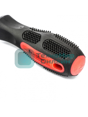 Отвертка Matrix Anti-Slip, SL4,0 х 100 мм, CrV, двухкомп. рукоятка