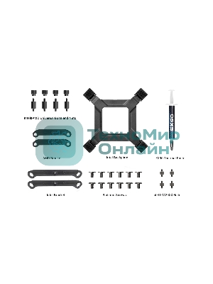 Система охлаждения PCCooler DA360 Pro ARGb черный 120мм алюминий+медь 2200rpm 33.7db 4-pin 300W