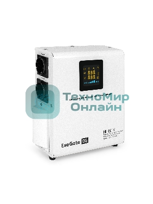 Стабилизатор напряжения ExeGate Master Turbo AVS-3000 (3000ВА, 100-265В, цифр. индикация вход/вых. напряжения, 220В±8%, КПД 98%, 5 уровней защиты, задержка, усиленный метал.корпус, клем.колодка, RTL)