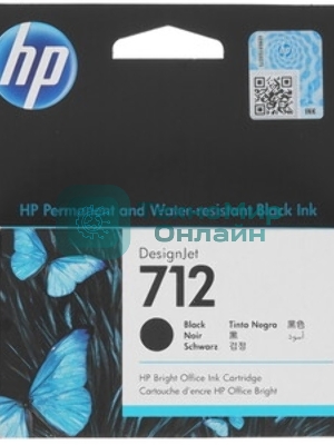 Картридж струйный HP 712 3ED70A черный (38мл) для HP DJ Т230/630