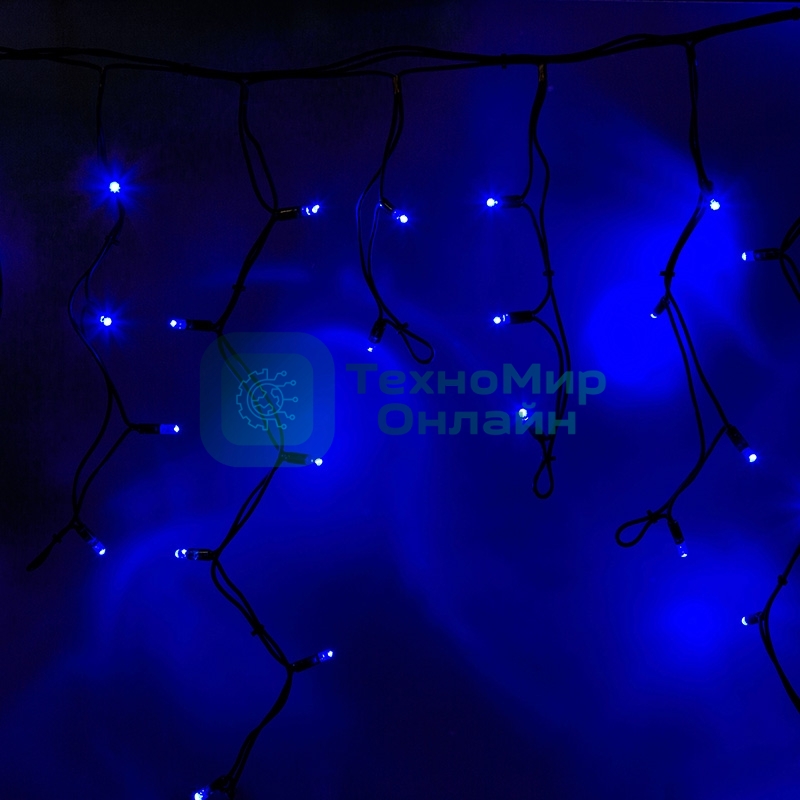 Гирлянда Neon-night Айсикл (бахрома) светодиодный, 5,6 х 0,9 м, черный провод 