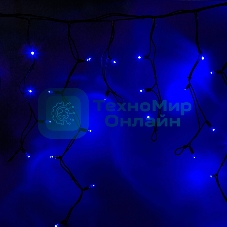 Гирлянда Neon-night Айсикл (бахрома) светодиодный, 5,6 х 0,9 м, черный провод 