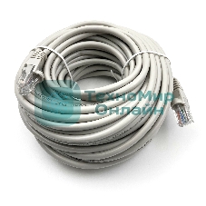 Патч-корд Buro UTP cat.5e 15м серый RJ-45 (m)-RJ-45 (m)