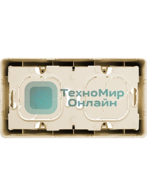 Коробка накладного монтажа 2 поста слоновая кость Inspiria