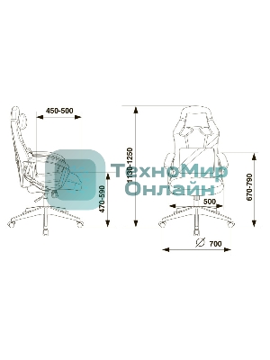 Кресло Zombie DRIVER черный, экокожа, 120 кг, механизм качания