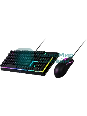 Комплект клавиатура+мышь Cooler Master MS110 проводной, USB, 3200 DPI, чёрный