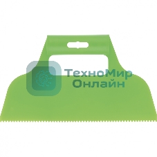 Шпатель для клея Сибртех пластмассовый, зубчатый 2х2 мм