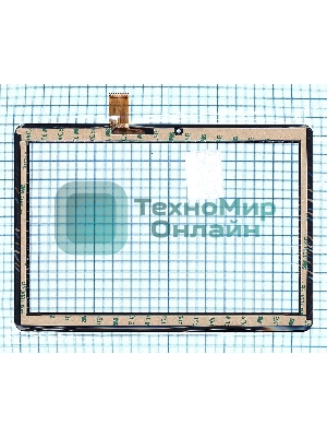Сенсорное стекло (тачскрин) TurboPad 1016 4G, черное