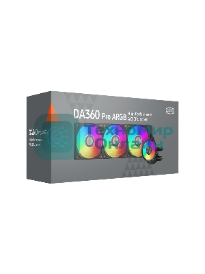 Система охлаждения PCCooler DA360 Pro ARGb черный 120мм алюминий+медь 2200rpm 33.7db 4-pin 300W