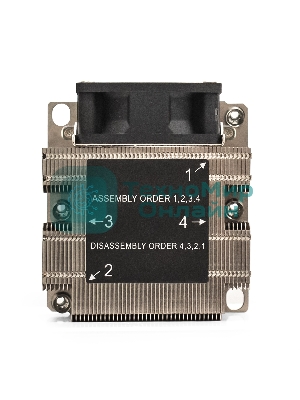 Кулер для процессора ExeGate ESNK-P0068AP4.PWM.2U.3647.Cu серебристый/черный, 60 мм, алюминий/медь, 6800 об/мин, 52 дБ, 4 pin, 205 Вт, 64.5 мм