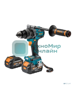 Дрель-шуруповерт Bort BAB-21Ix2Li-XDK, 18 В, 4 Ач, 150 Нм, бесщеточный, ударная