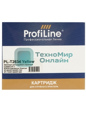 Картридж струйный ProfiLine PL-T2634 для принтеров Epson Expression Premium XP-600/XP-605/XP-700/XP-710/XP-800/XP-820 с чернилами Yellow