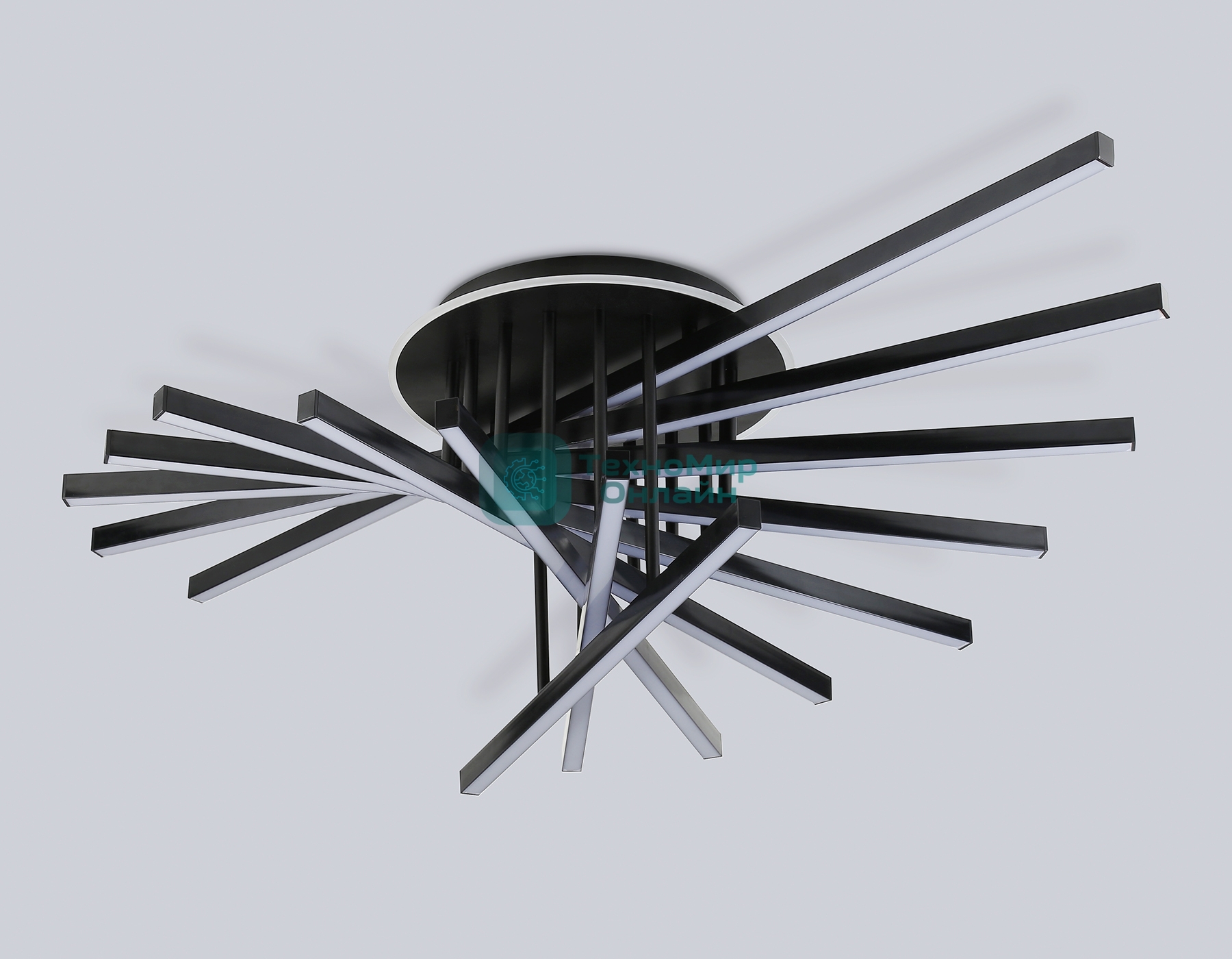 Потолочный светодиодный светильник Ambrella light FL6292 BK черный 160W 3000K-6400K 1100*790*315 (ПДУ ИК)
