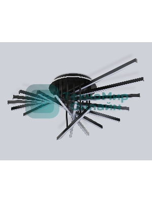 Потолочный светодиодный светильник Ambrella light FL6292 BK черный 160W 3000K-6400K 1100*790*315 (ПДУ ИК)