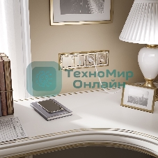 Накладка для розетки USB (шампань)
