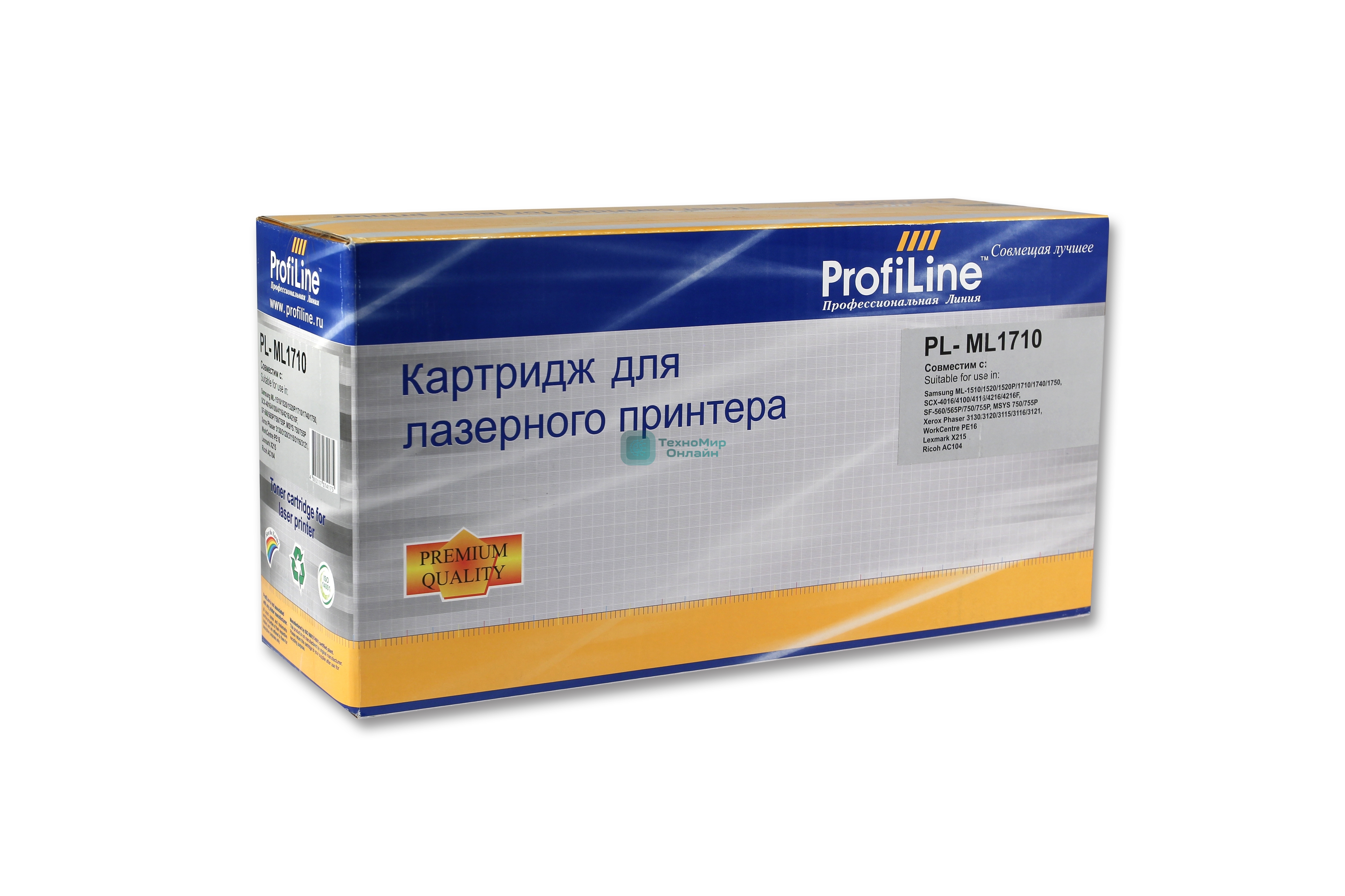 Картридж лазерный ProfiLine PL-ML-1710D3 для принтеров Samsung ML-1500/1510/1510B/1520/1710/1710B/1710D/1710P/1740/1750/1755/SCX-4100/4016/4116/4216/4110/4210/SF560/565P/755P/Xerox 3115/3116/3120/3121/3130/PE16e/PE114e/Lexmark X215 3000 копий