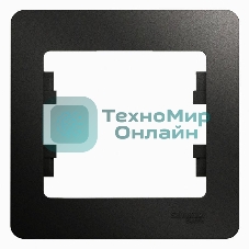 Рамка 1-м Glossa антрацит SchE GSL000701