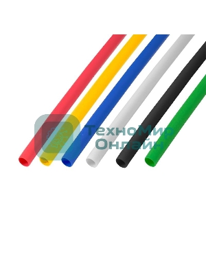 Термоусаживаемые трубки Rexant 4,0/2,0 мм, набор пять цветов, упаковка 50 шт. по 1 м