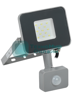 Прожектор IEK LPDO702-10-K03 СДО 07-10Д светодиодный серый с ДД IP44 IEK