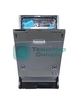 Встраиваемая посудомоечная машина Korting KDI 45140, серый, 44.8 см, 10 компл., 49 дБ, класс A++