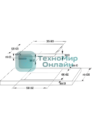 Электрическая варочная панель Gorenje ECT641BSCE Hi-Light, независимая, черный