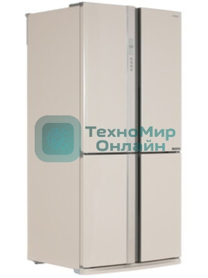 Холодильник Sharp SJ-EX98FBE бежевый трехкамерный 394/211 л морозилка снизу, No Frost, Side by Side