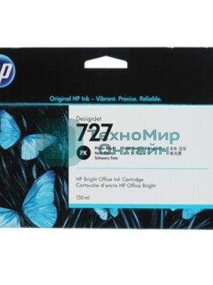 Картридж струйный HP 727 B3P23A черный для HP DJ T920/T1500 (130мл)