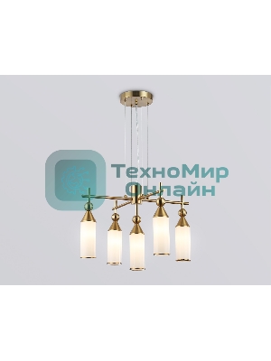 Люстра Ambrella light LH55276/5 BS/FR латунь/белый матовый E14*5 max 40W D520*1390
