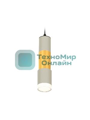 Светильник Ambrella Light XP7423042 SGR/PYG/CL серый песок/золото желтое полированное/прозрачный MR16 GU5.3