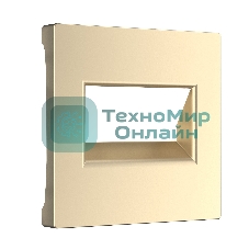 Накладка для двойной розетки Еthernet RJ-45 (шампань)