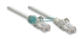 Патч-корд UTP cat.5e, 10м ExeGate серый