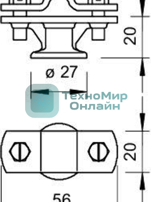 Держатель проволоки d8-10мм с перемыч. Тип:113 Z8-10 OBO 5229960