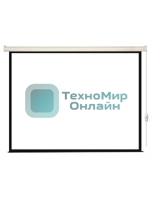 Экран с электроприводом Lumien Eco Control 180x180 см (раб. область 174х174 см) Matte White черная кайма по периметру 1:1