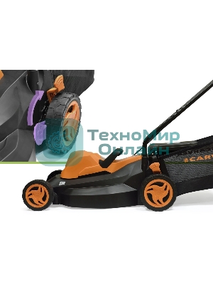 Газонокосилка CARVER LME-1437 эл. 1400Вт ширина 37см рег.высоты травосборник 35л