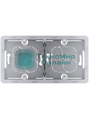 Коробка накладного монтажа Inspiria 2 поста алюминий