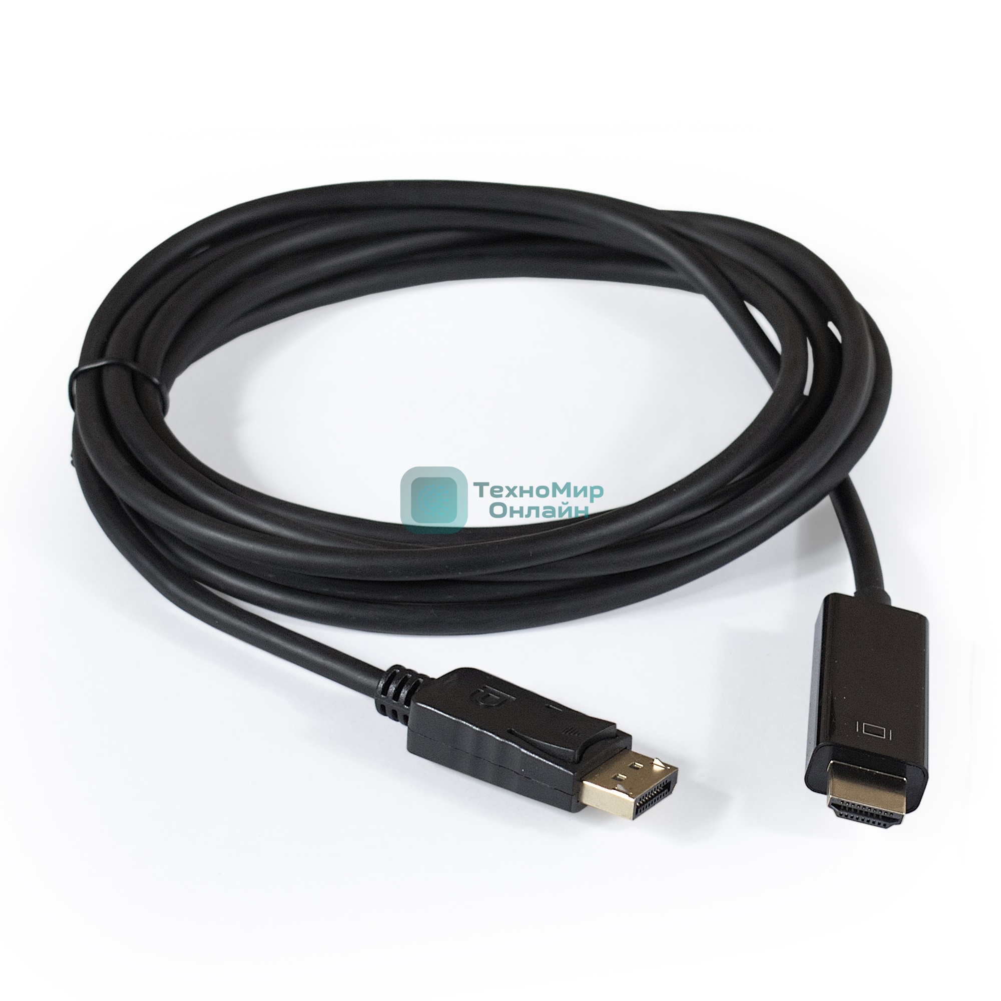 Кабель ExeGate EX284915RUS DisplayPort-HDMI ExeGate EX-CC-DP-HDMI-1.8 (20M/19M, 1,8м, экран)