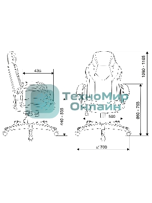 Кресло Бюрократ Zombie GAME 17 черный/серый, экокожа, 120 кг, механизм качания