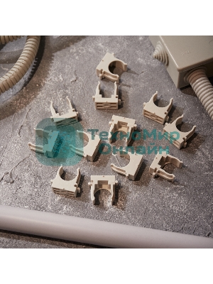 Крепеж-клипса для монтажного пистолета Rexant Ø 20 мм, серая (100 шт/уп)